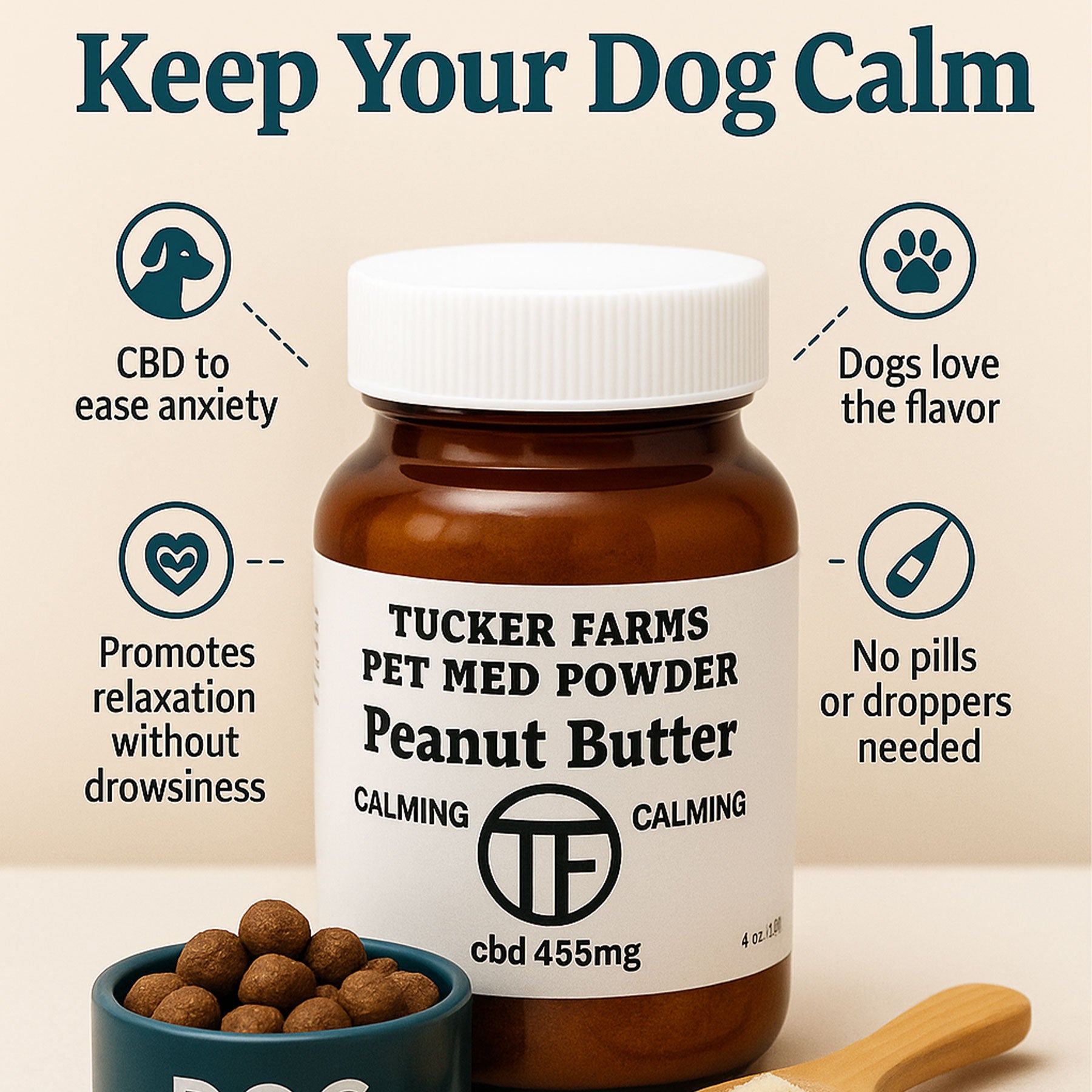 Calming Peanut Butter Powder